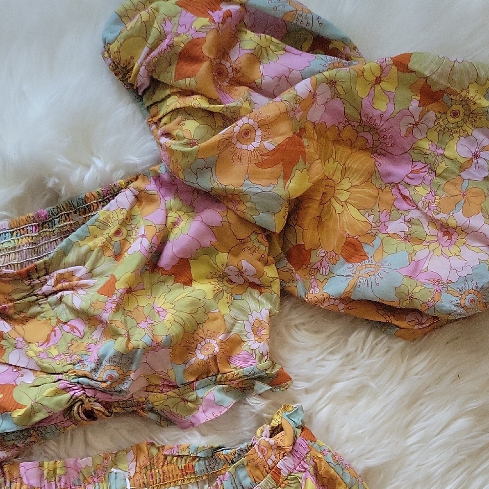 Show Me Your MuMu Floral Crop Top - Multicolor - Picture 6 of 8
